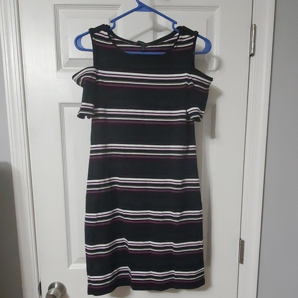 White house black market cold shoulder dress